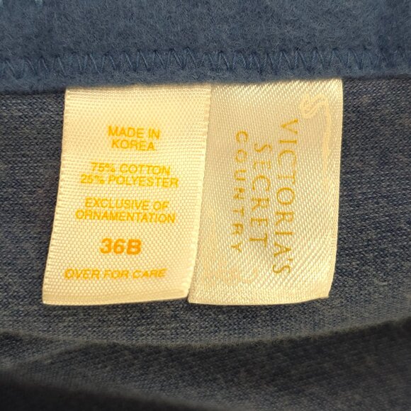 VINTAGE Y2K VICTORIA'S SECRET COUNTRY 36B FLORAL BLUE VELVET BUSTIER CORSET TOP. - Picture 3 of 16